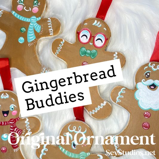 Original Holiday Ornament - Gingerbread Buddies