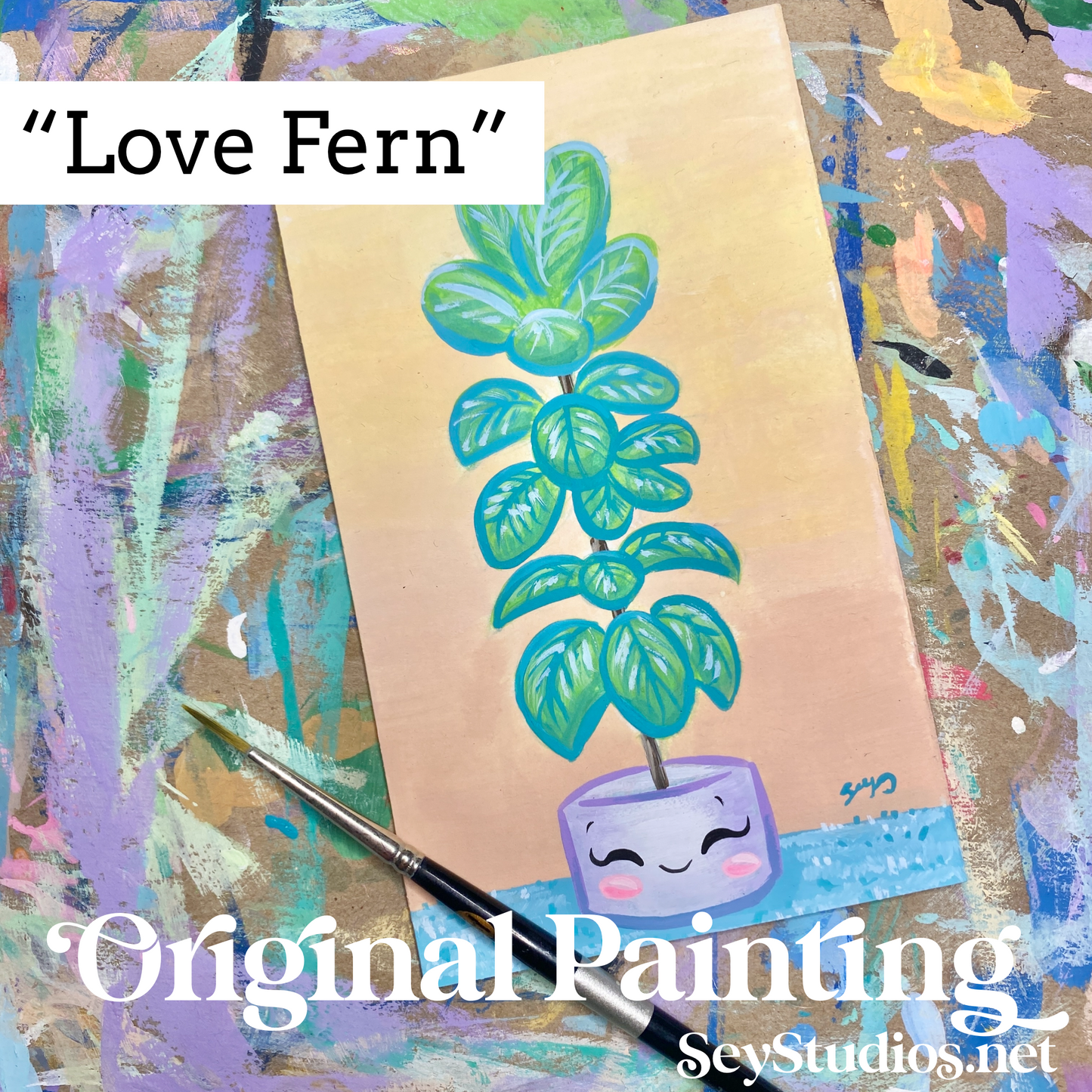 Original - “Love Fern” painting